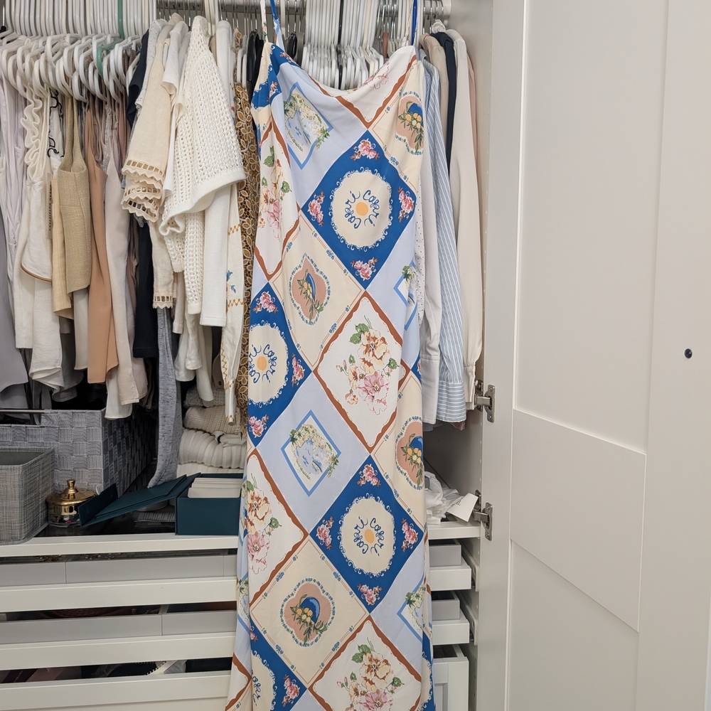 Abercrombie & Fitch Blue and White Patterned Dress